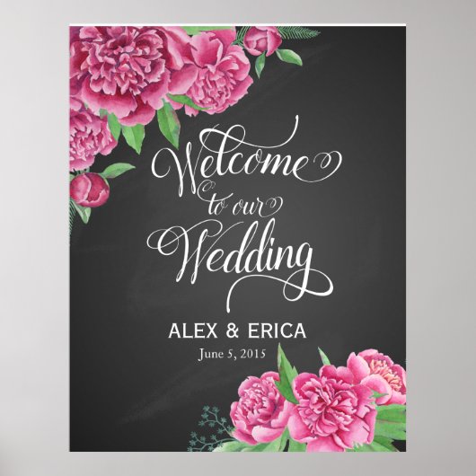 welkom in het roos van de bruiloft pony poster (Voorkant)