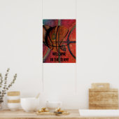 welkom in het team - basketbalposter poster (Keuken)