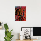 welkom in het team - basketbalposter poster (Thuiskantoor)