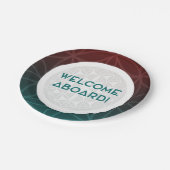 welkom in het team heilige meetkunde papieren bordje (Gekanteld)