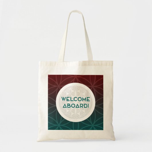 welkom in het team heilige meetkunde tote bag (Voorkant)