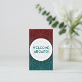 welkom in het team heilige meetkunde visitekaartje (Staand voorkant)