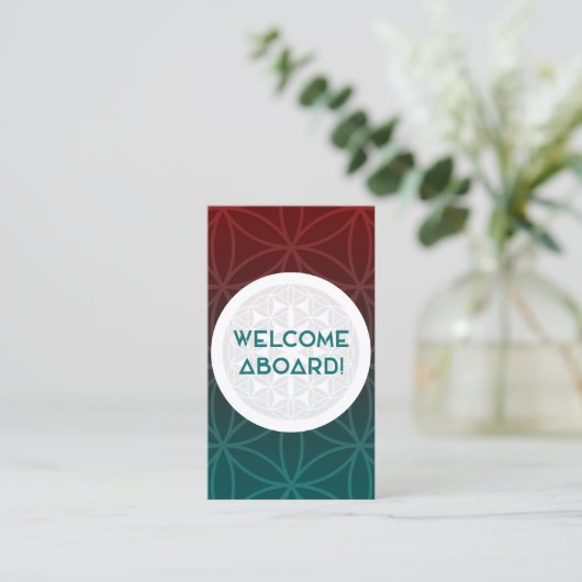 welkom in het team heilige meetkunde visitekaartje (Staand voorkant)