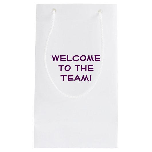 Welkom in het team! klein cadeauzakje (Voorkant)