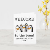Welkom in het team, U bent nu één van ons, Kaart (Gele Bloem)