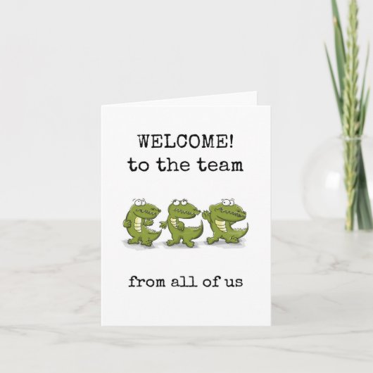 Welkom in het team, van ons allemaal, nieuwe medew kaart (Voorkant)