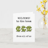 Welkom in het team, van ons allemaal, nieuwe medew kaart (Gele Bloem)