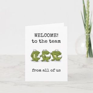 Welkom in het team, van ons allemaal, nieuwe medew kaart