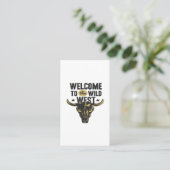 welkom in het westen visitekaartje (Staand voorkant)