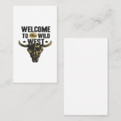 welkom in het westen visitekaartje (Voorkant / Achterkant)