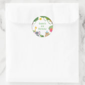 Welkom in het wild! ronde sticker (Tas)