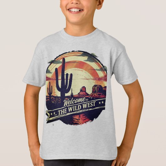Welkom in het Wilde Westen T-shirt (Voorkant)