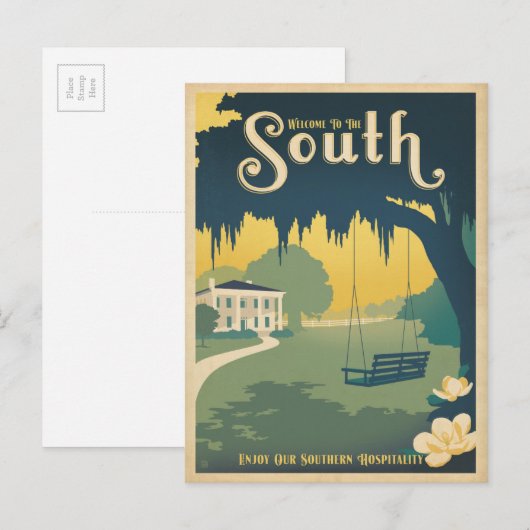 Welkom in het zuiden briefkaart (Voorkant / Achterkant)