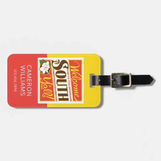 Welkom in het zuiden van Y'all Bagagelabel (Voorkant horizontaal)