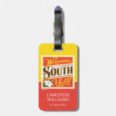 Welkom in het zuiden van Y'all Bagagelabel (Achterkant verticaal)