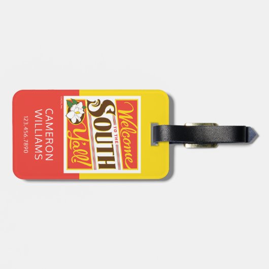 Welkom in het zuiden van Y'all Bagagelabel (Achterkant horizontaal)