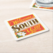 Welkom in het zuiden van Y'all Kartonnen Onderzetters (Schuin)