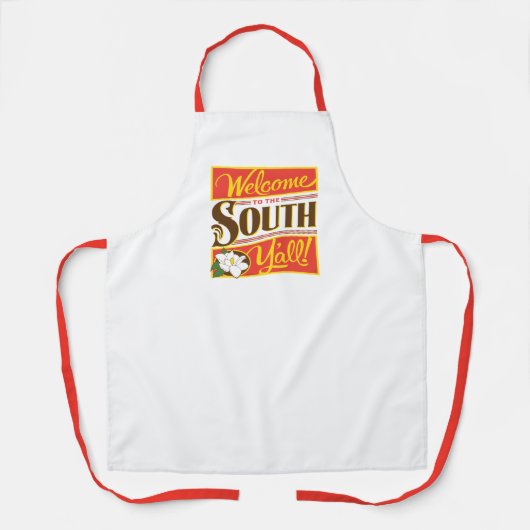 Welkom in het zuiden van Y'all Schort (Voorkant)