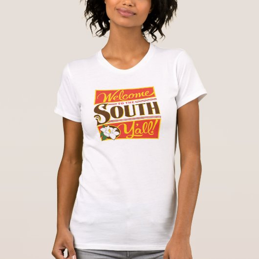 Welkom in het zuiden van Y'all T-shirt (Voorkant)
