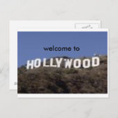 welkom in hollywood briefkaart (Voorkant / Achterkant)