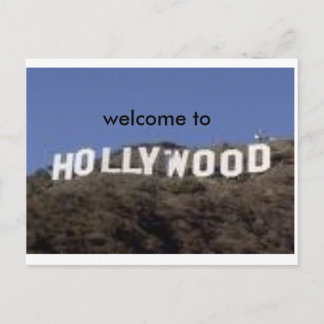 welkom in hollywood briefkaart