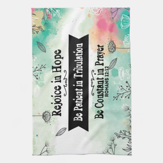 Welkom in Hope Kitchen Towel Theedoek (Verticaal)