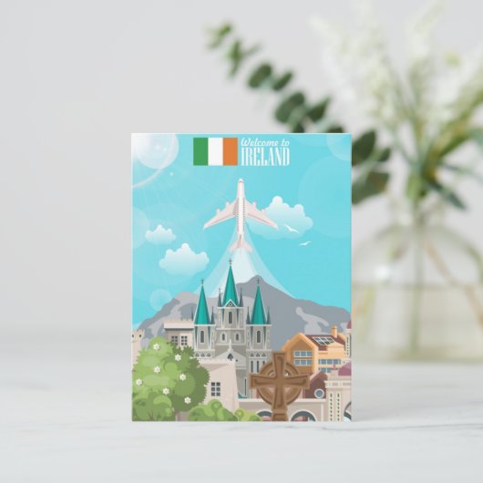  welkom in Ireland europe irish dublin Briefkaart (Staand voorkant)