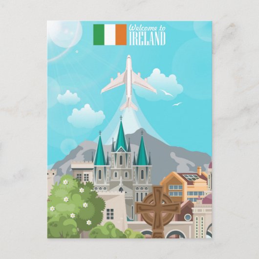  welkom in Ireland europe irish dublin Briefkaart (Voorkant)