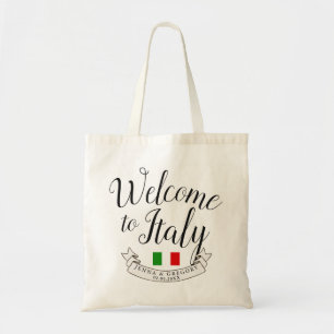 Welkom in Italië   Aangepast bestemmingshuwelijk Tote Bag