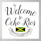 Welkom in Jamaica | Aangepast bestemmingshuwelijk Poster (Voorkant)