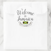 Welkom in Jamaica | Aangepast bestemmingshuwelijk Ronde Sticker (Tas)