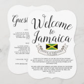 Welkom in Jamaica | Bestemming Trouwdatum Aangepas Kaart (Voorkant / Achterkant)