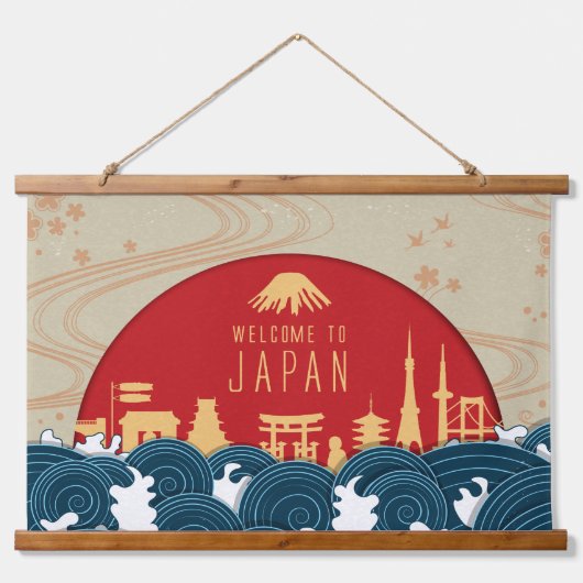 Welkom in Japan Hangend Wandkleed (Voorkant)