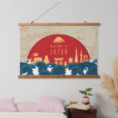 Welkom in Japan Hangend Wandkleed (Slaapkamer)