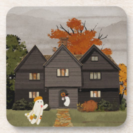 Welkom in je spookhuis bier onderzetter