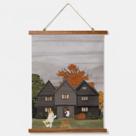 Welkom in je spookhuis hangend wandkleed