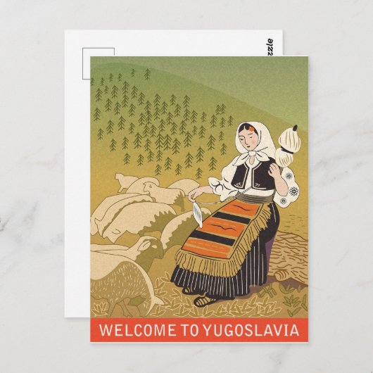 Welkom in Joegoslavië,  briefkaart (Voorkant / Achterkant)