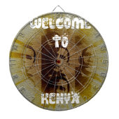 Welkom in Kenia Dartbord (Voorkant)