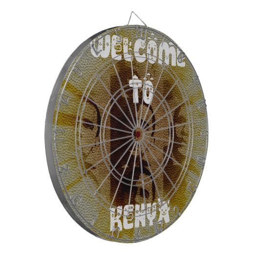 Welkom in Kenia Dartbord (Voorkant Links)
