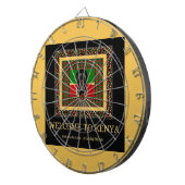 Welkom in Kenia en maak het Keniaanse mooie Tekst Dartbord (Voorkant Rechts)