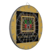 Welkom in Kenia en maak het Keniaanse mooie Tekst Dartbord (Voorkant Links)