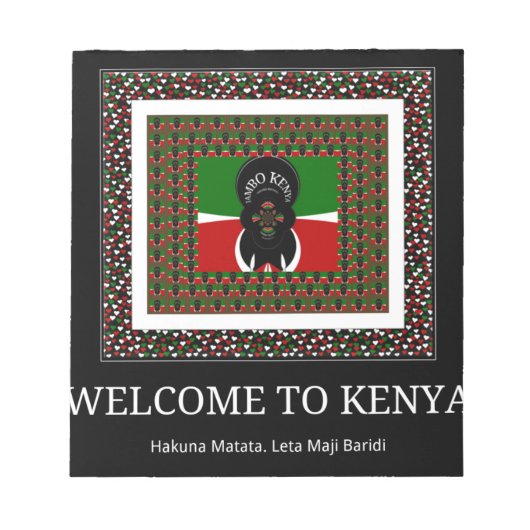 Welkom in Kenia Hakuna Matata Notitieblok (Voorkant)