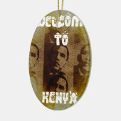 Welkom in Kenia Keramisch Ornament (Links)