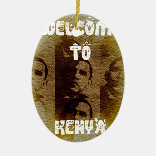 Welkom in Kenia Keramisch Ornament (Voorkant)