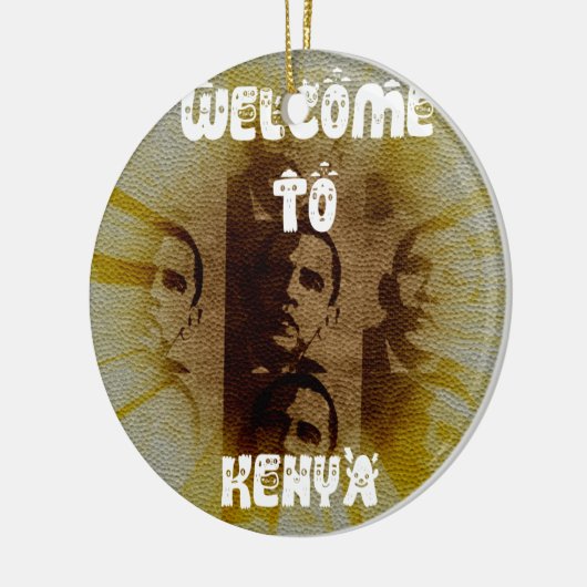 Welkom in Kenia Keramisch Ornament (Links)