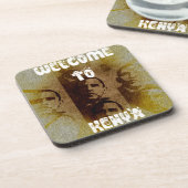 Welkom in Kenia met Obama Collage Bier Onderzetter (Linkerzijde)