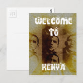 Welkom in Kenia met Obama Collage Briefkaart (Voorkant / Achterkant)