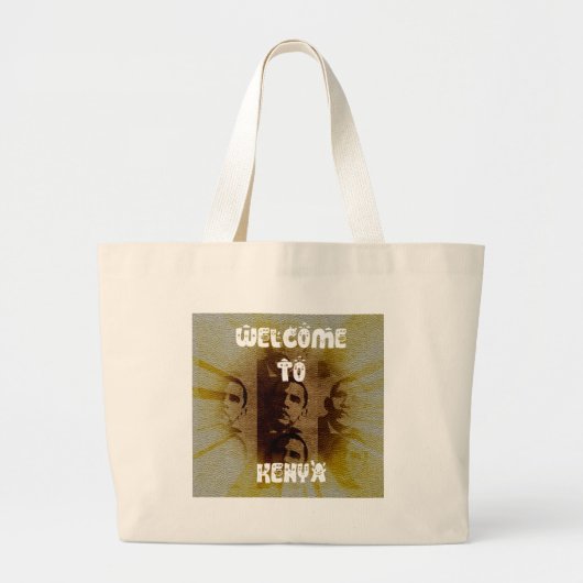 Welkom in Kenia met Obama Collage Grote Tote Bag (Voorkant)