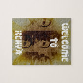 Welkom in Kenia met Obama Collage Legpuzzel (Horizontaal)