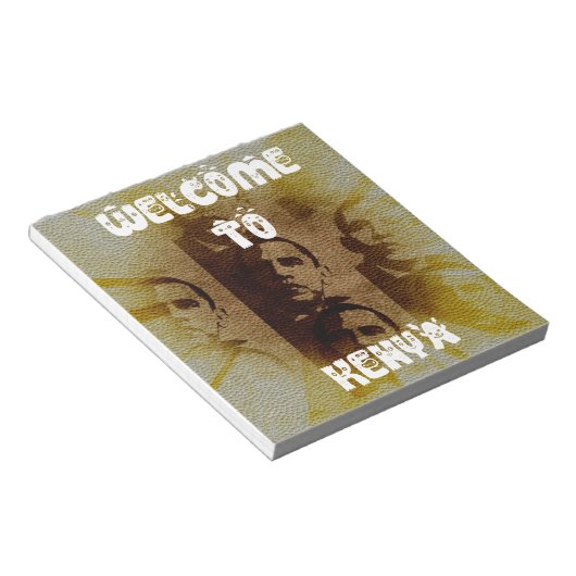 Welkom in Kenia Notitieblok (Schuin)